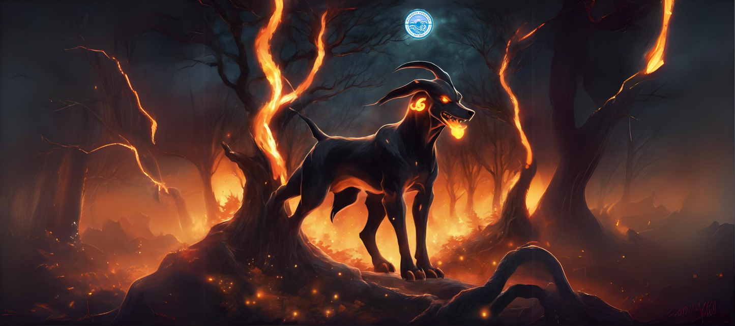 'Night Hound' Desk Pad